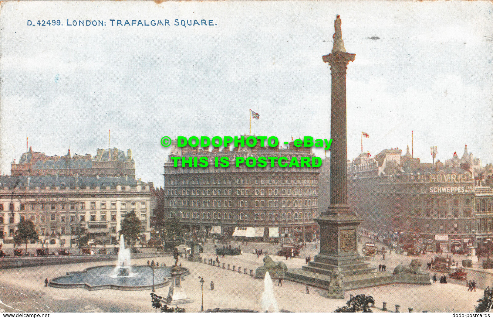 R499931 D. 42499. London. Trafalgar Square. Celesque Series. Photochrom. 1912 - Sonstige & Ohne Zuordnung