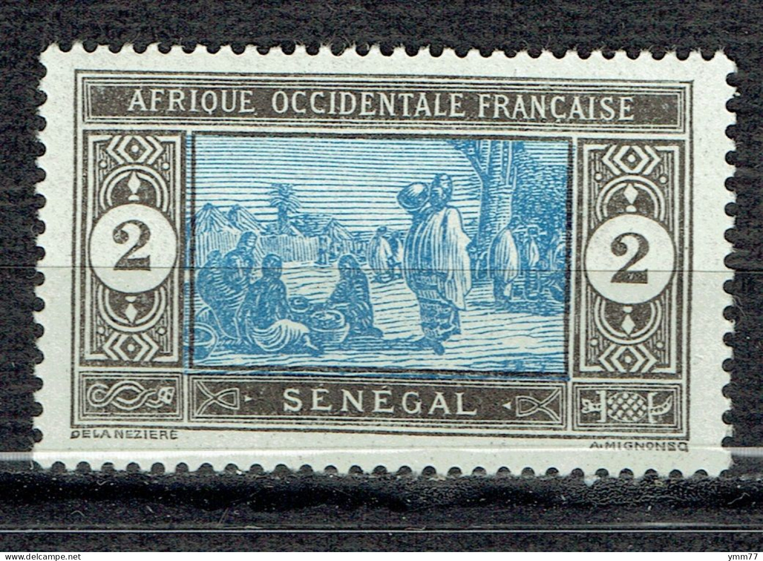 Série Courante : Marché Indigène - Unused Stamps