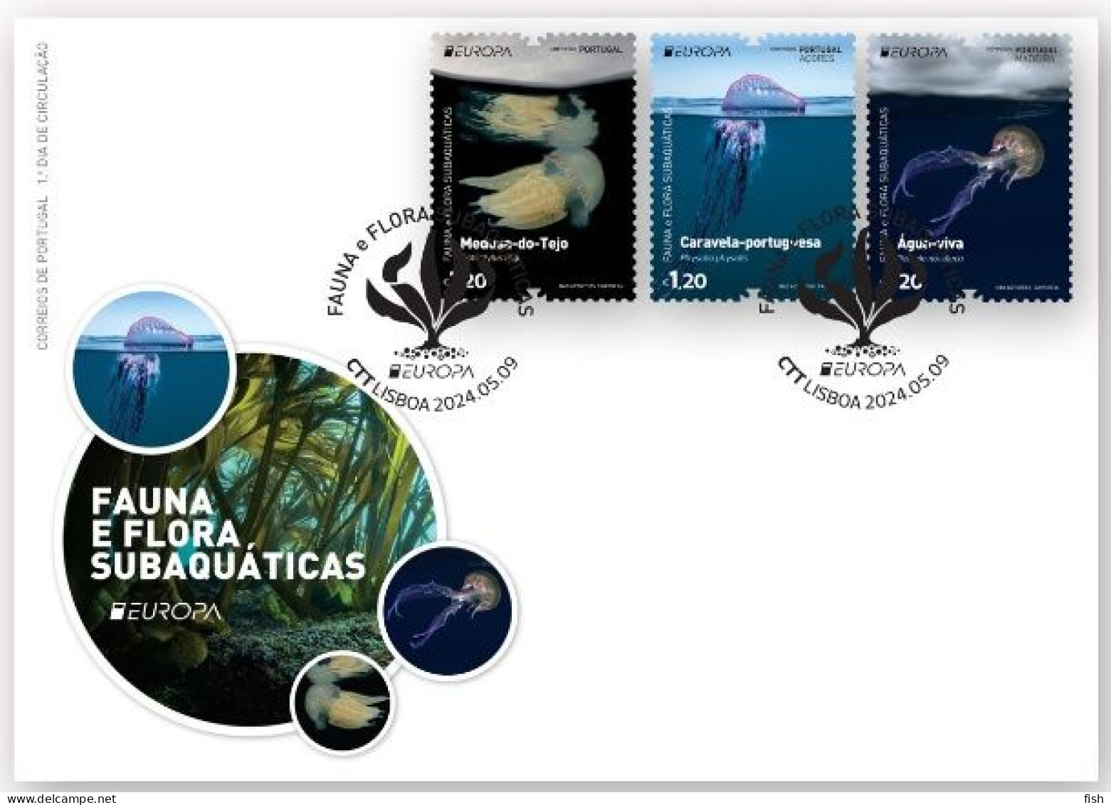 Portugal & FDC Europa CEPT, Underwater Fauna And Flora 2024 (687688) - Sonstige & Ohne Zuordnung