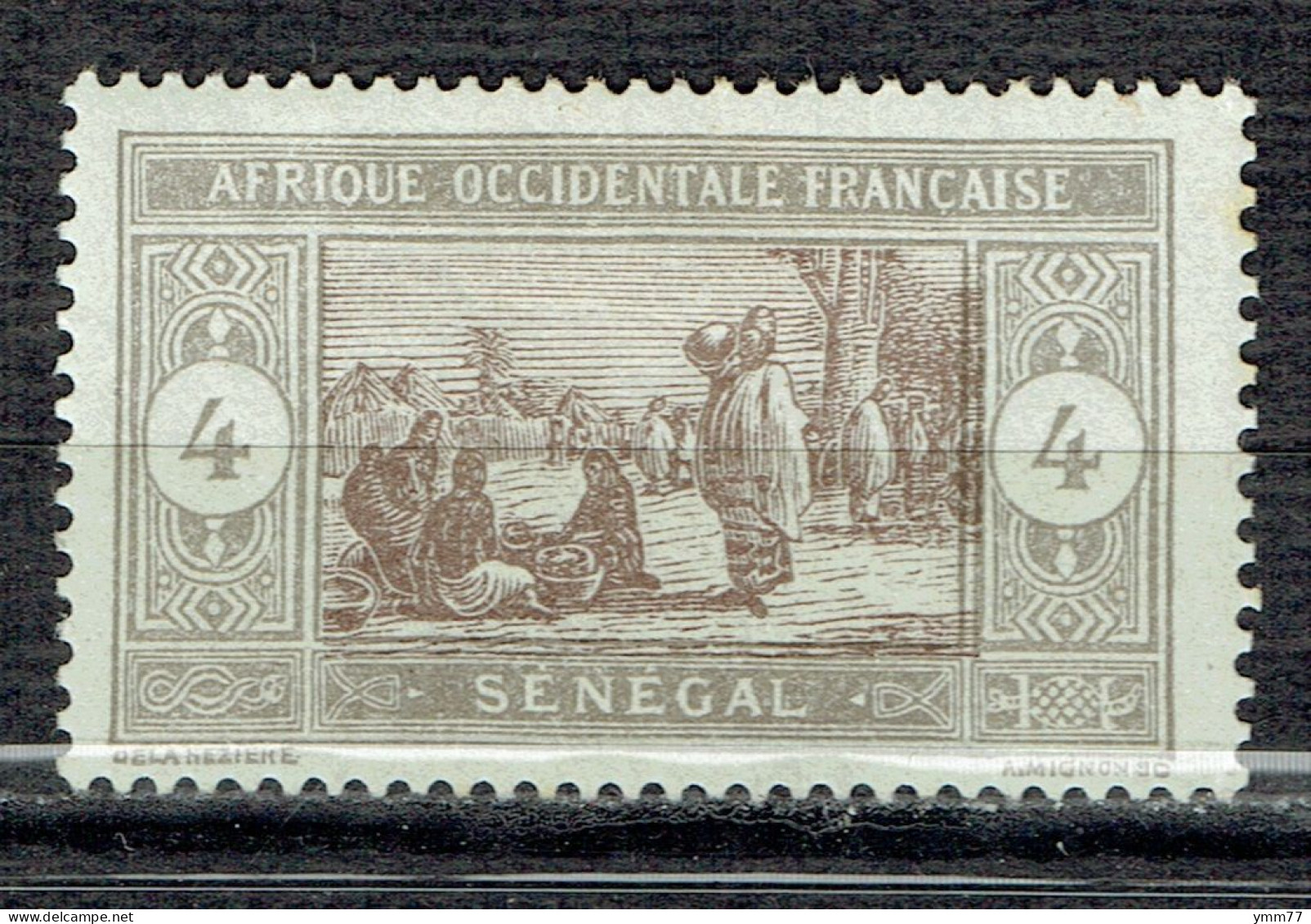 Série Courante : Marché Indigène - Unused Stamps