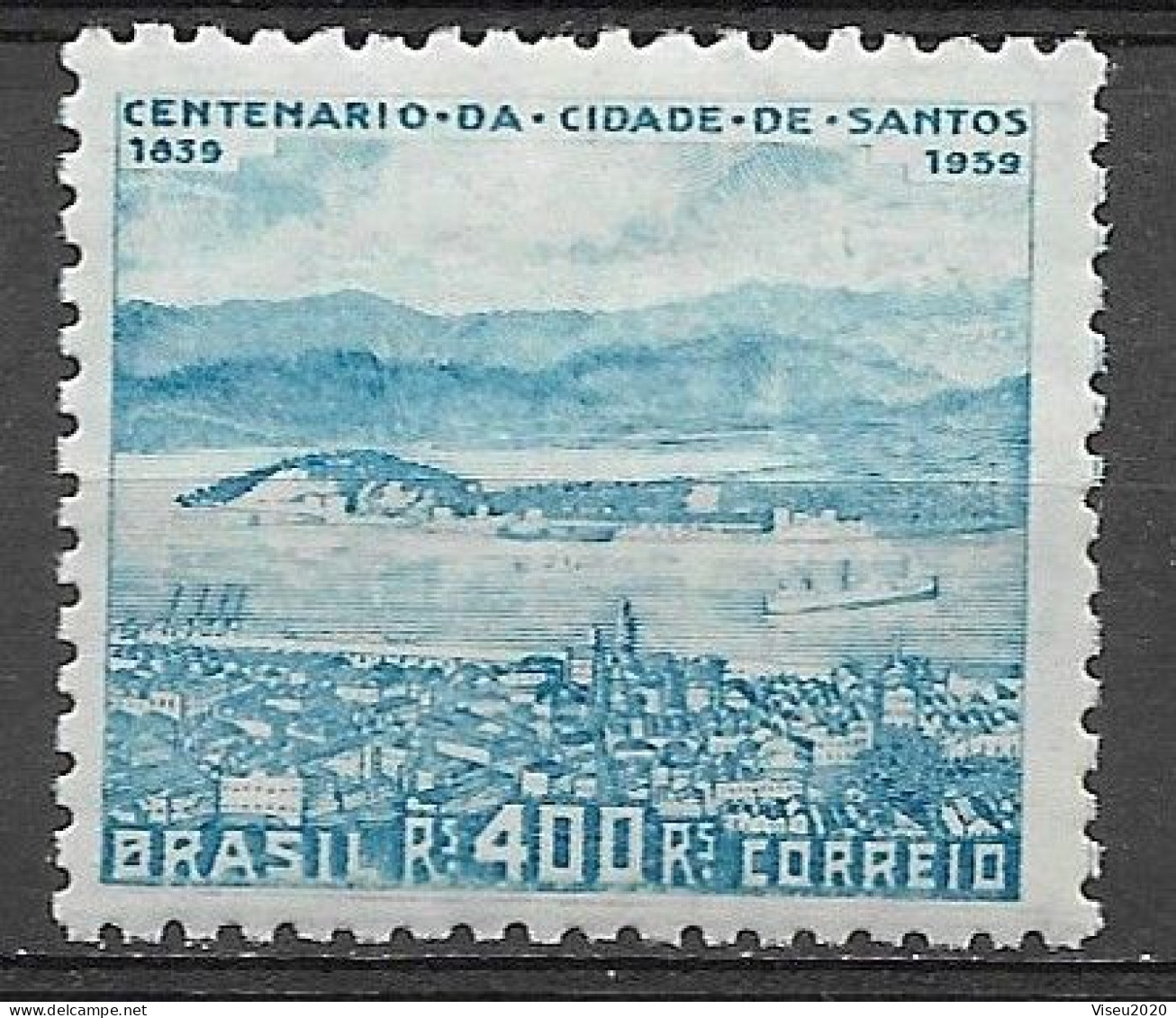 Brasil Brazil 1939 - Centenário Do Município De Santos - RHM C136 - Neufs