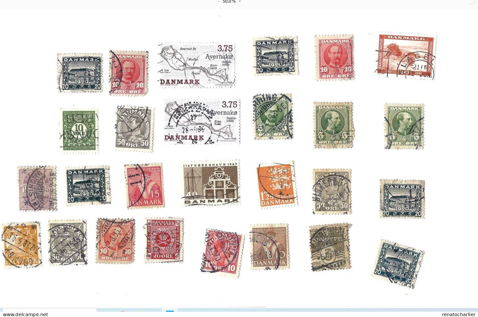 Collection De 65 Timbres  Oblitérés. - Lotes & Colecciones