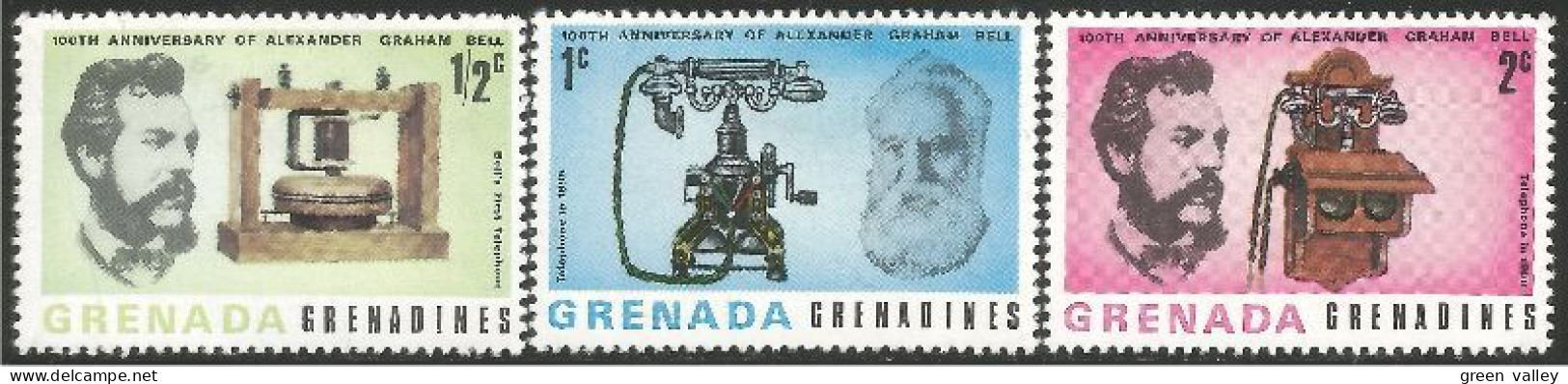 TL-1a Grenada 100th Graham Bell Telephone Telefono MNH ** Neuf SC - Télécom