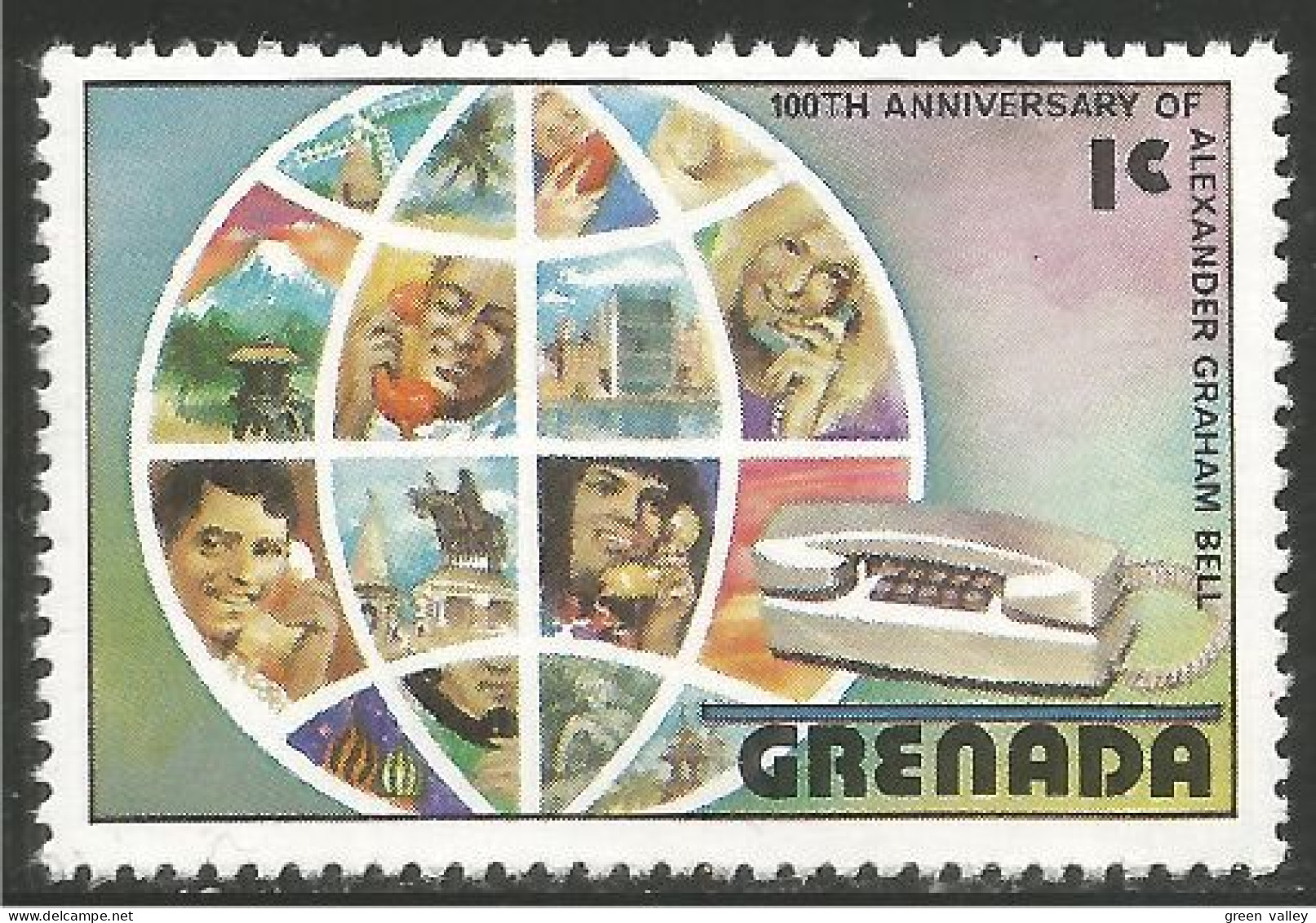 TL-3 Grenada 100th Graham Bell Telephone Telefono MNH ** Neuf SC - Télécom