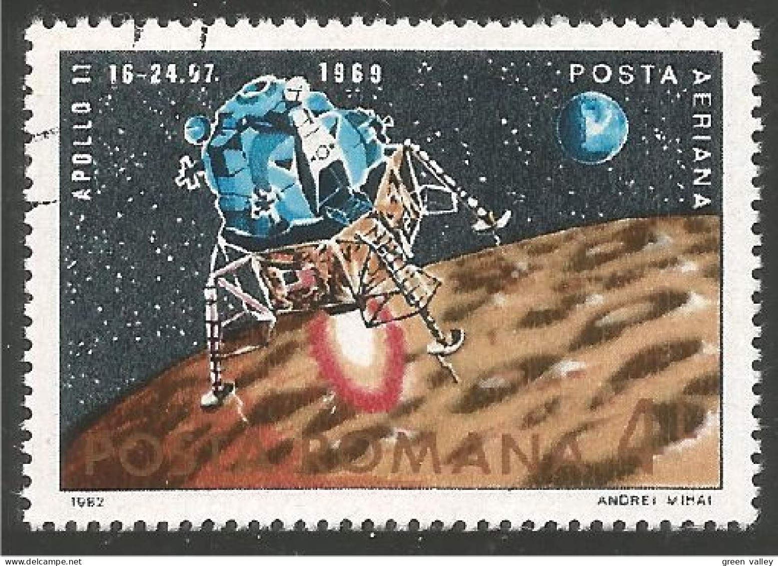ES-38a Sao Tome Moon Landing 1969 Conquête Lune Apollo XI - Sao Tome And Principe