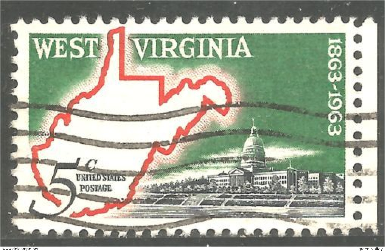 Ca-33 USA Carte Virginie Occidentale West Virginia Map Cartina Karte Mapa Kaart - Géographie