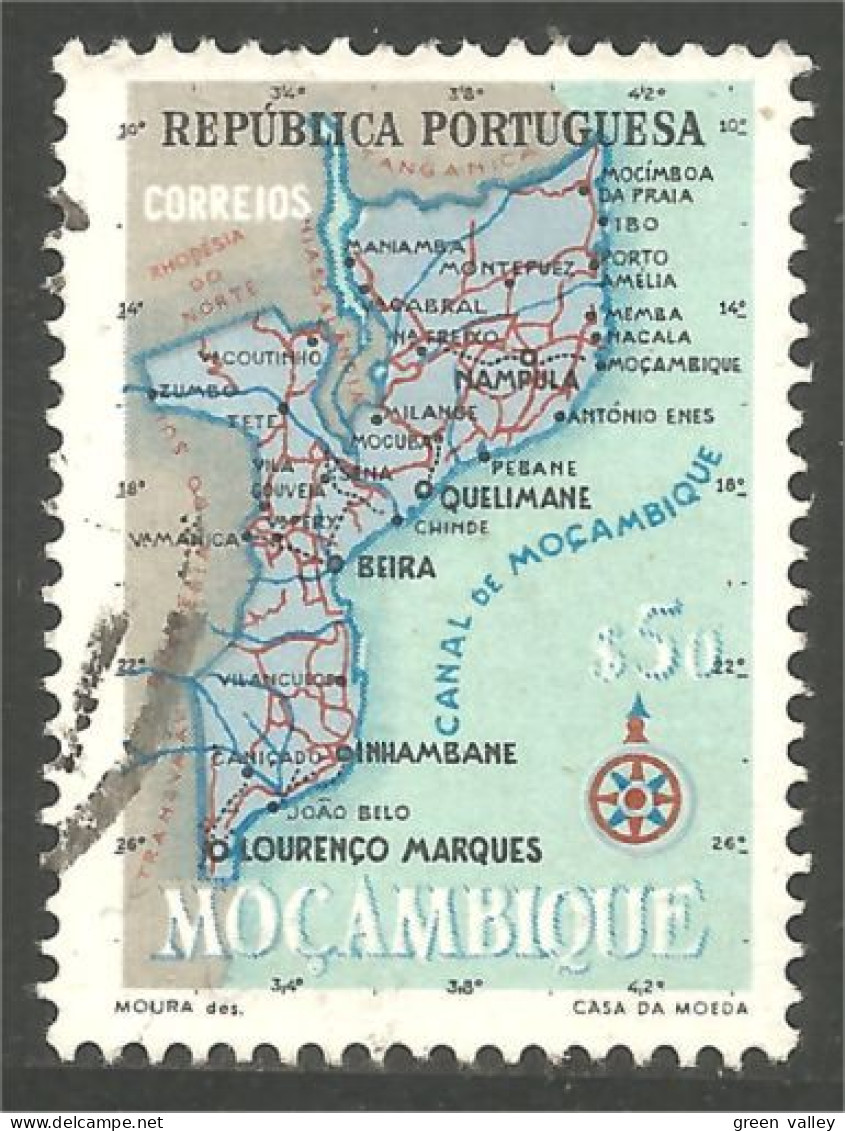 Ca-21 Mozambique Carte Pays Country Map Cartina Karte Mapa Kaart - Geografía