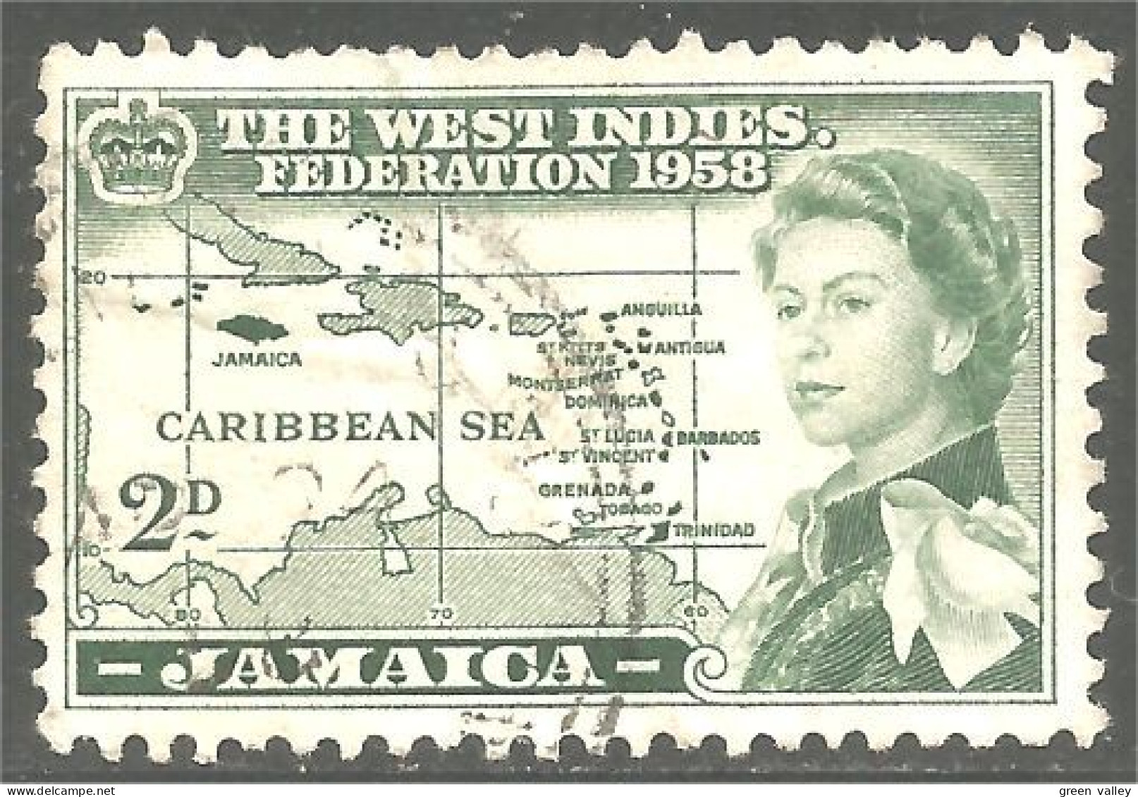 Ca-19 Jamaica Carte Mer Caraibes Iles Islands Caribbean Sea Map Cartina Karte Mapa Kaart - Geography