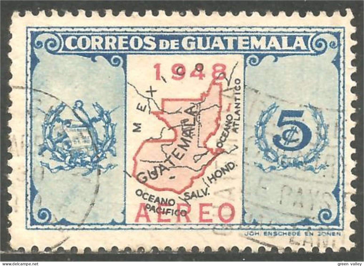 Ca-8 Guatemala Carte Pays Country Map Cartina Karte Mapa Kaart - Geography