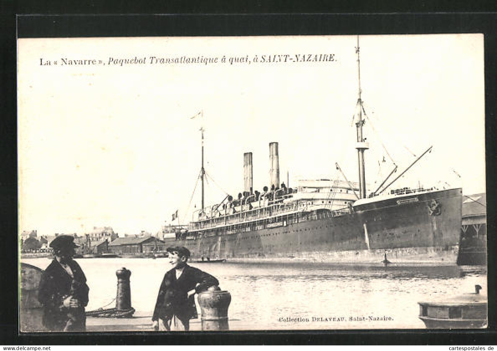 AK Saint-Nazaire, Passagierschiff Navarre Im Hafen  - Paquebots