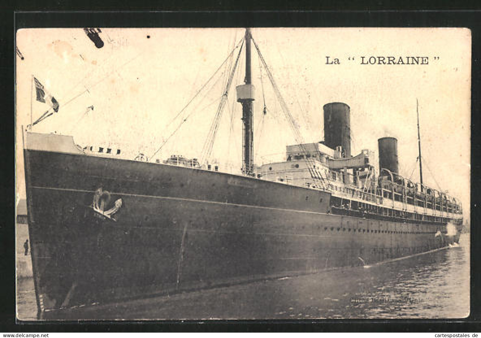 AK Passagierschiff Lorraine Verlässt Den Hafen  - Dampfer