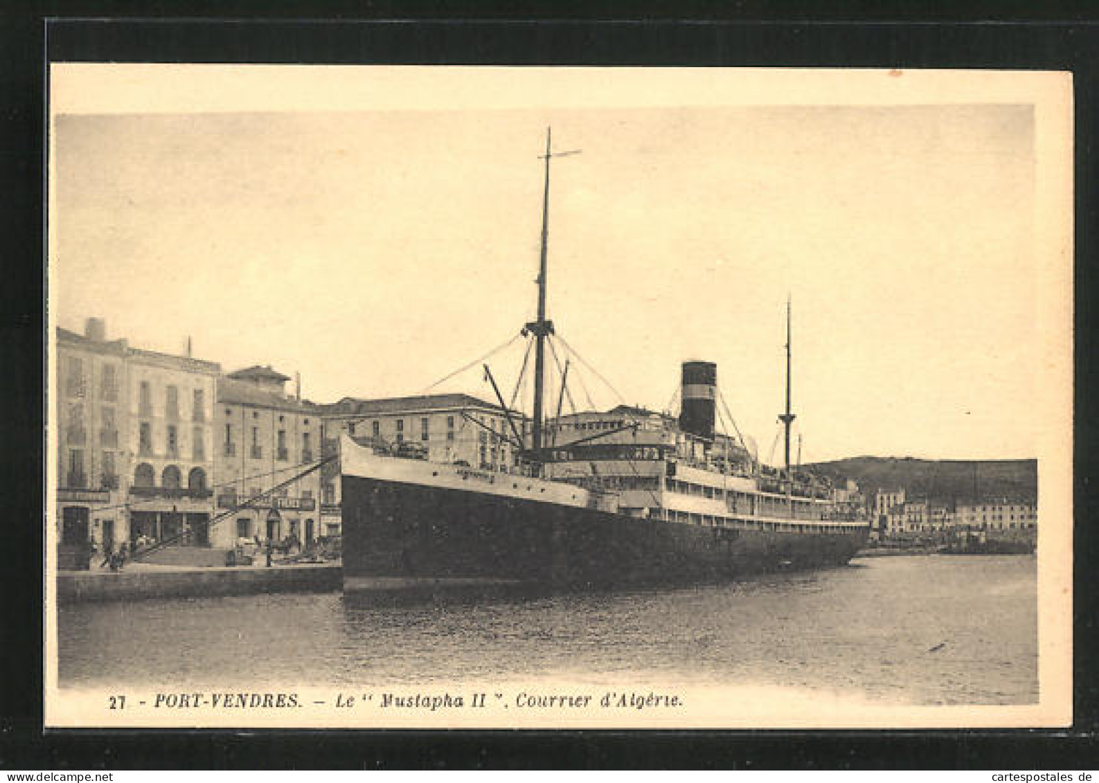 AK Port-Vendres, Passagierschiff Mustapha II Im Hafen  - Paquebots