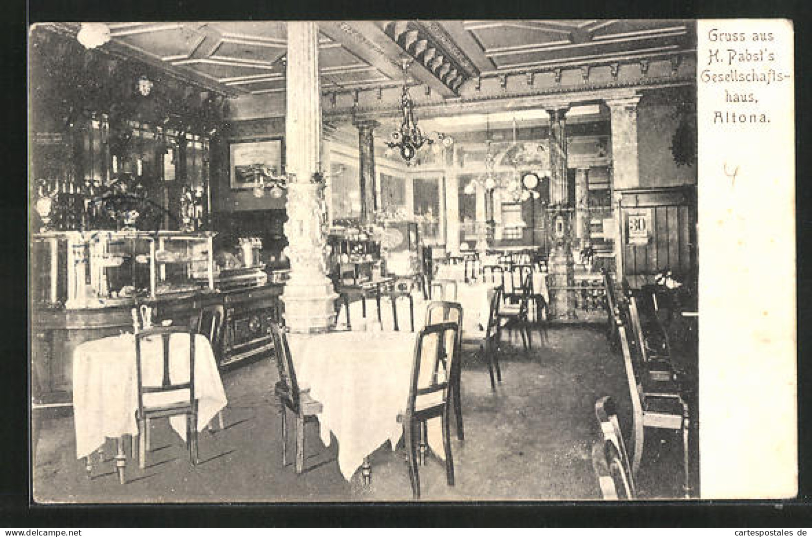 AK Hamburg-Altona, H. Pabst`s Gesellschaftshaus  - Altona