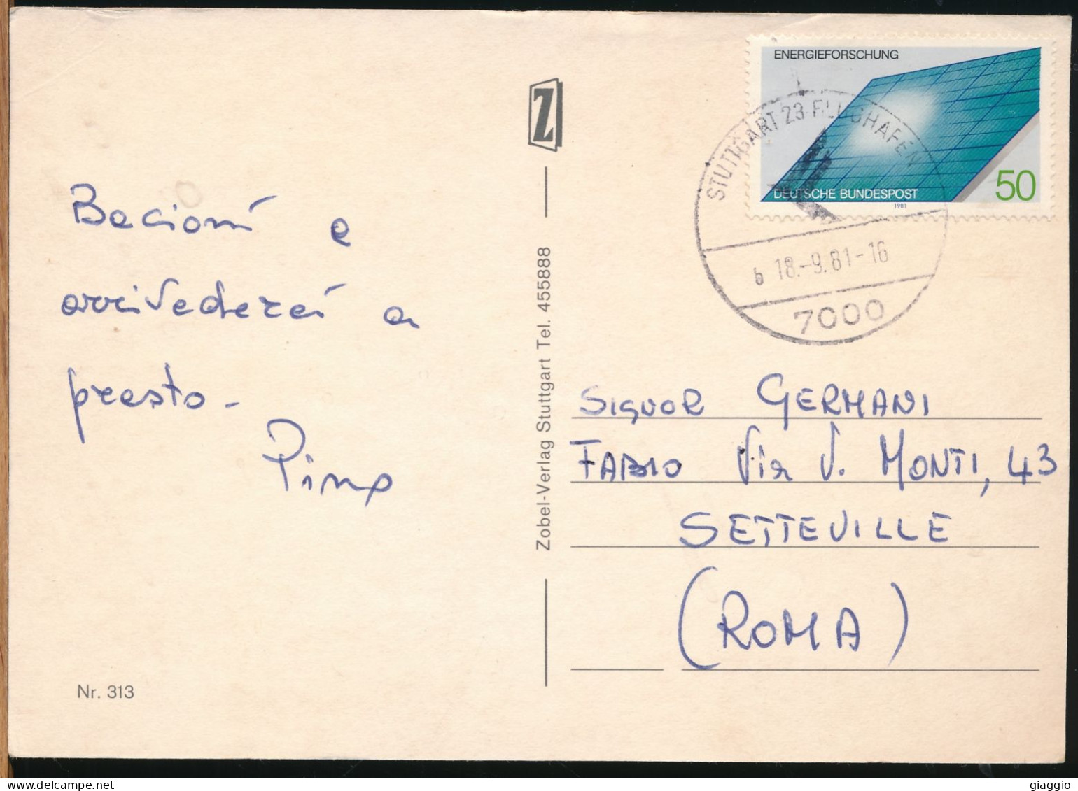 °°° 31068 - GERMANY - GRUSS AUS STUTTGART - 1981 With Stamps °°° - Stuttgart