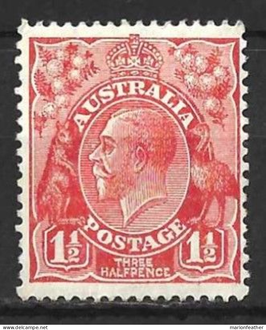 AUSTRALIA....KING GEORGE V...(1910-36..)...".HEAD.."....1 & HALFd.....SG96a......MH.. - Ongebruikt