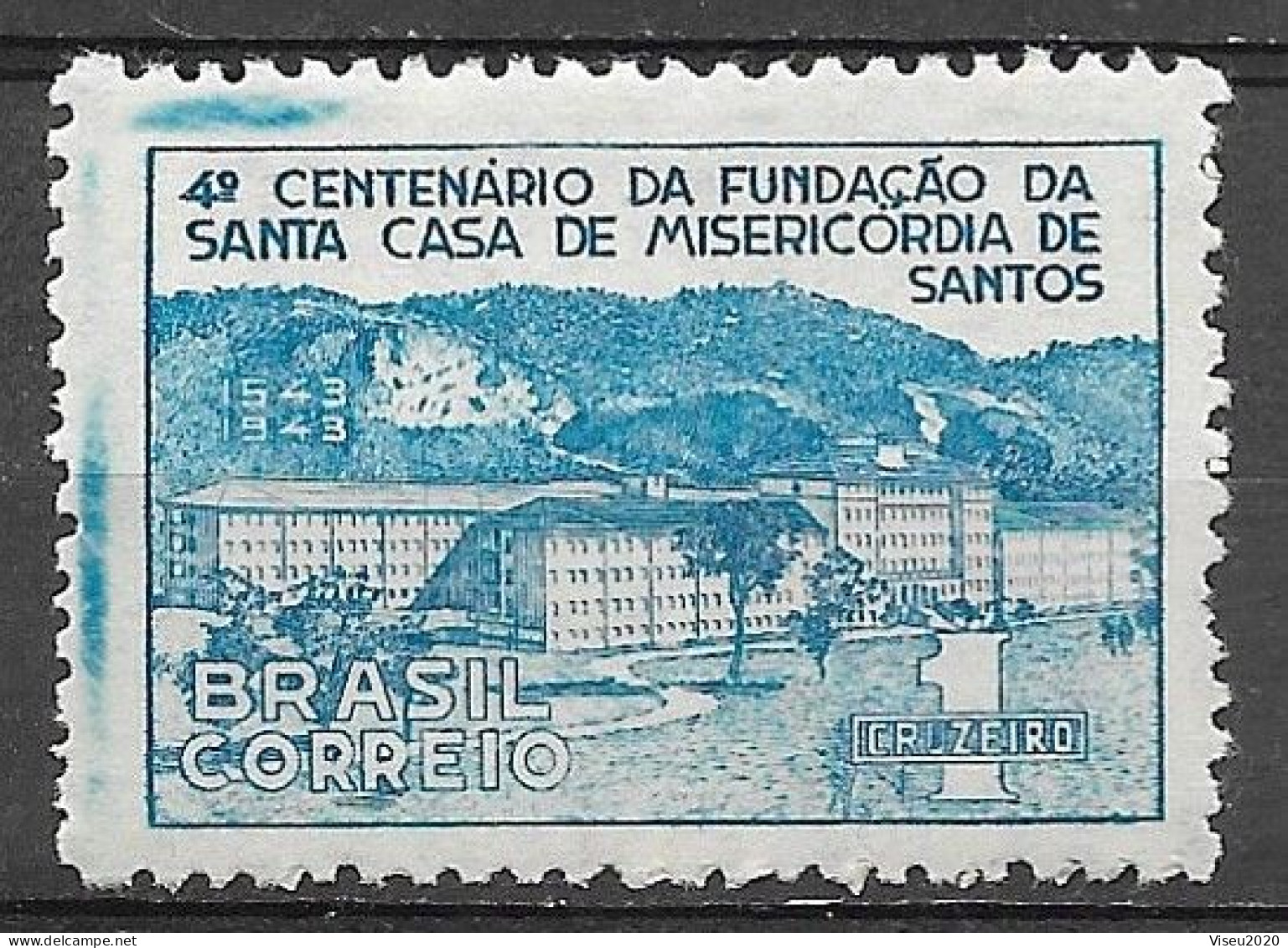 Brasil Brazil 1943 C 186 - 4º Centenário Da Santa Casa De Misericórdia De Santos - Unused Stamps