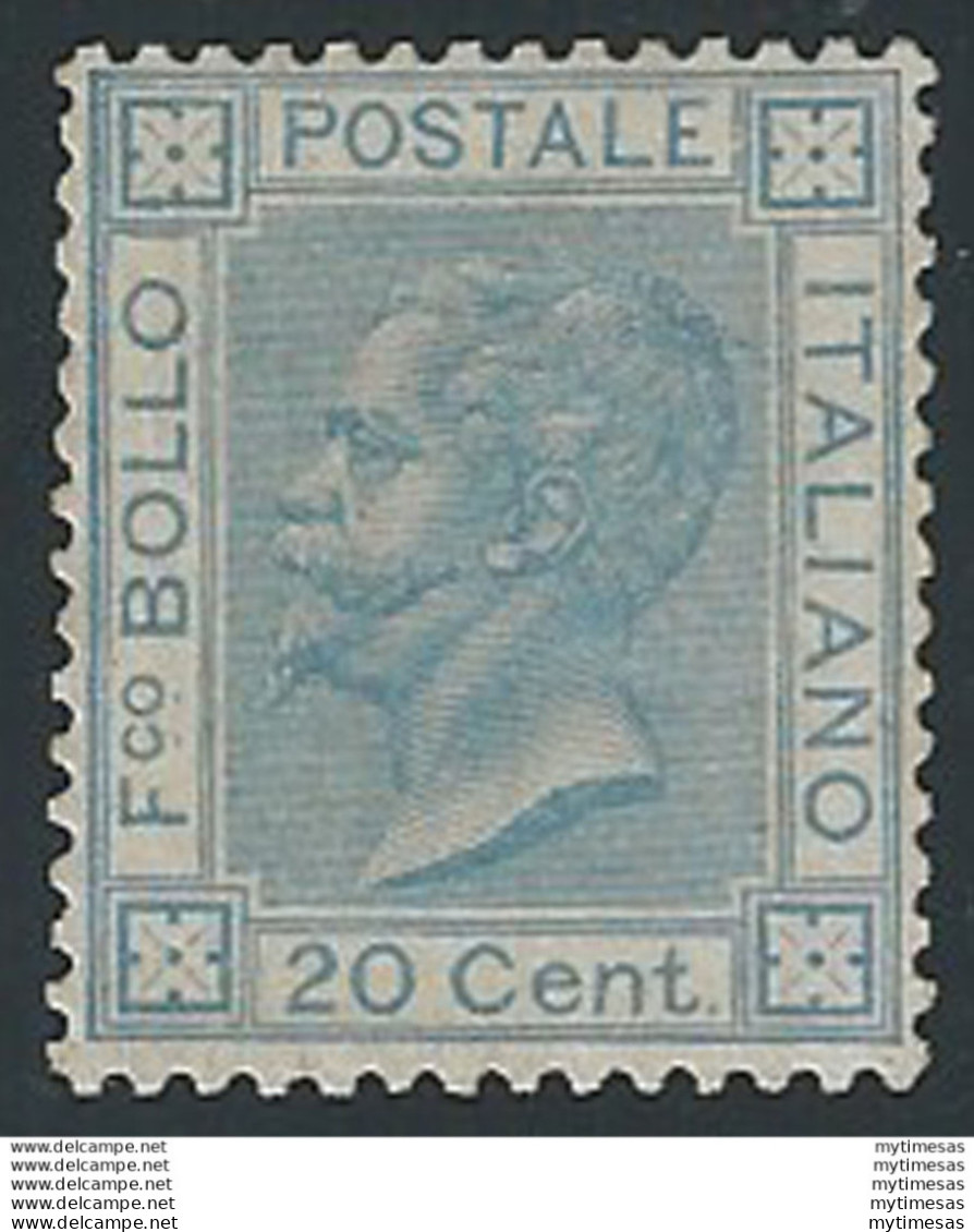 1867 Italia VE II 20c. Londra MH Sassone N. L26 - Otros & Sin Clasificación