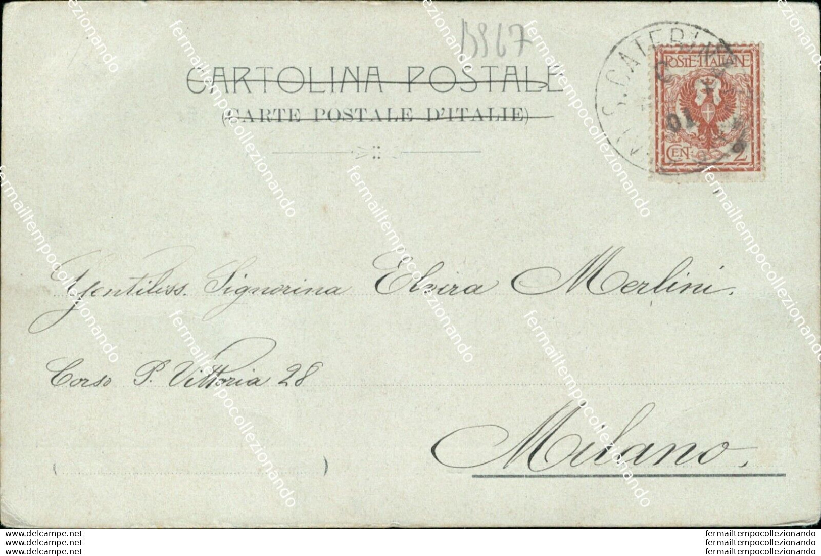 Bs67 Cartolina S.caterina Stabilimento Clementi 1901 Sondrio  Lombardia - Sondrio