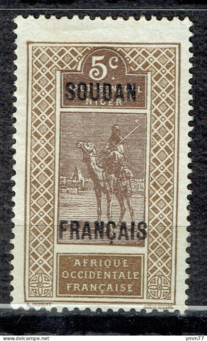 Timbre Du Haut-Sénégal Et Niger Surchargé "SOUDAN FRANCAIS" - Neufs