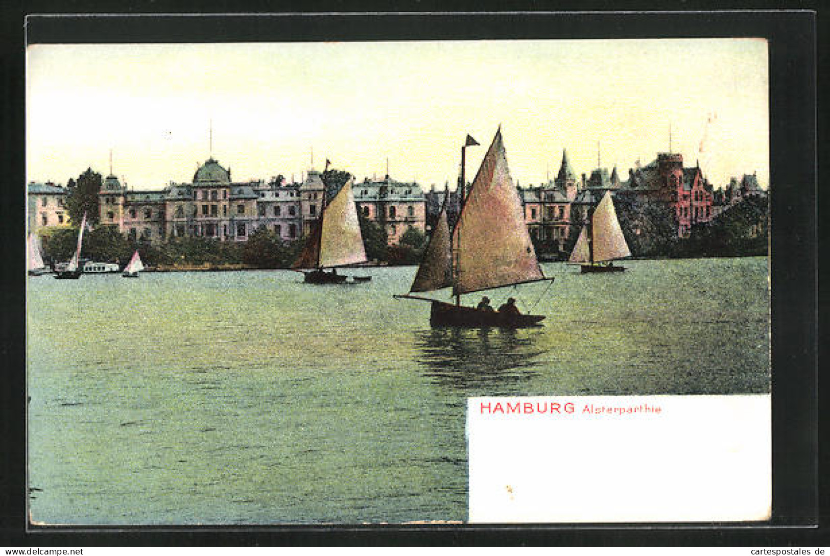 AK Hamburg-Winterhude, Segelboote Auf Der Alster  - Winterhude