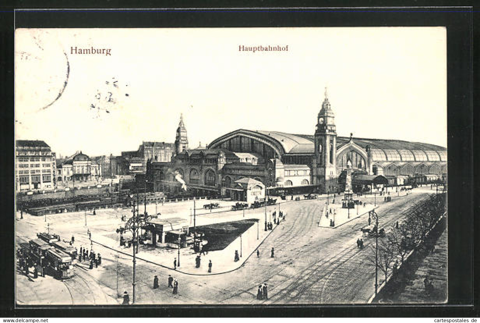 AK Hamburg-St.Georg, Blick Zum Hauptbahnhof  - Mitte