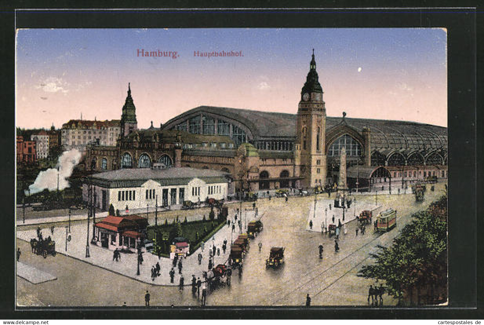 AK Hamburg-St.Georg, Hauptbahnhof Aus Der Vogelschau  - Mitte