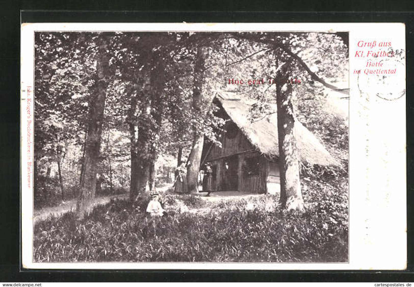 AK Hamburg-Flottbek, An Der Hütte Im Quellental  - Altona