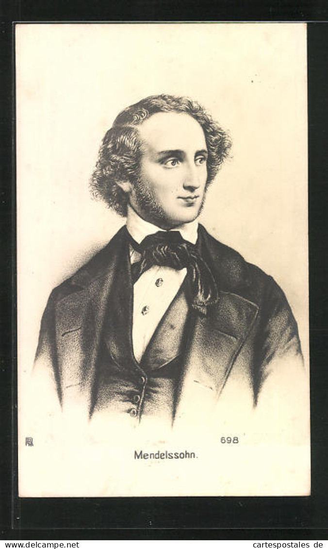 Künstler-AK Mendelssohn, Portrait Des Jungen Musikers  - Entertainers