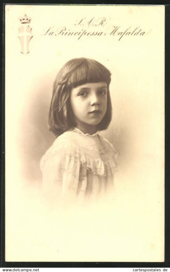 Cartolina S.A.R. La Principessa Mafalda, Die Kindliche Prinzessin Von Italien  - Familles Royales