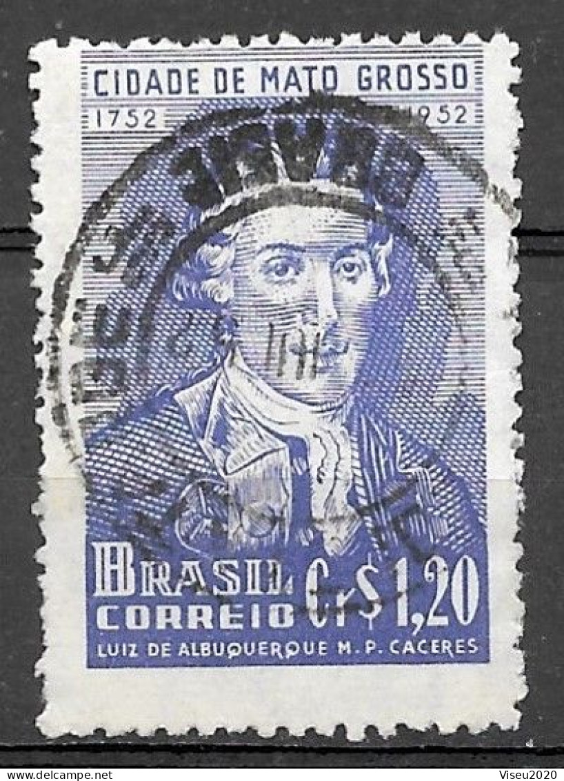 Brasil Brazil 1952 C 281 - 2º Centenário Da Cidade De Mato Grosso - Oblitérés
