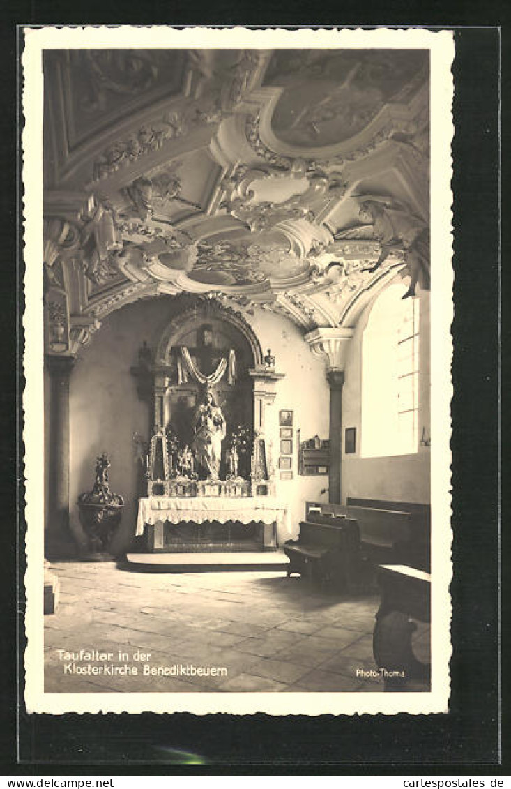AK Benediktbeuern, Taufaltar In Der Klosterkirche  - Other & Unclassified