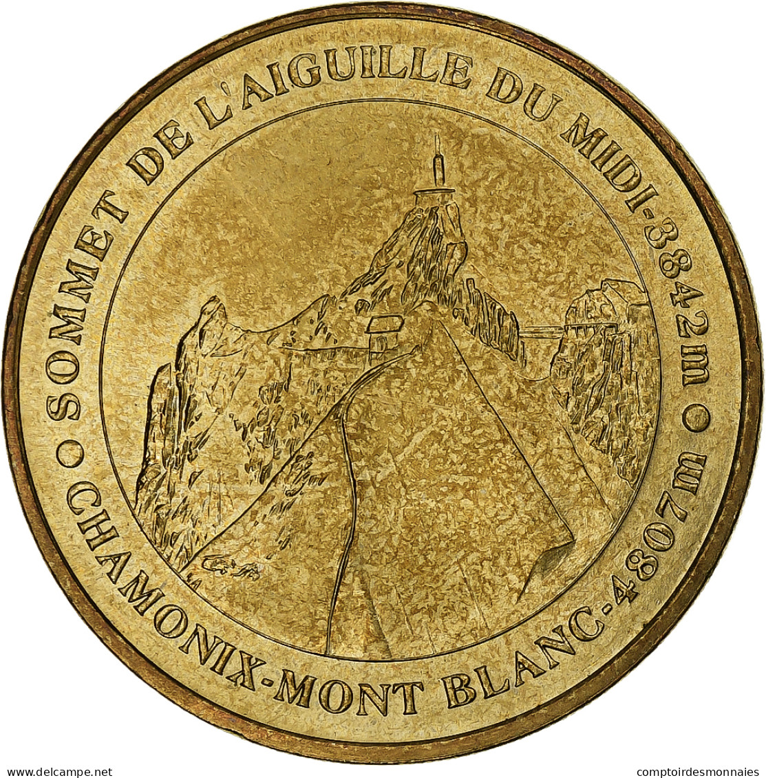 France, Jeton Touristique, Aiguille Du Midi, 2005, MDP, Or Nordique, SPL - Other & Unclassified