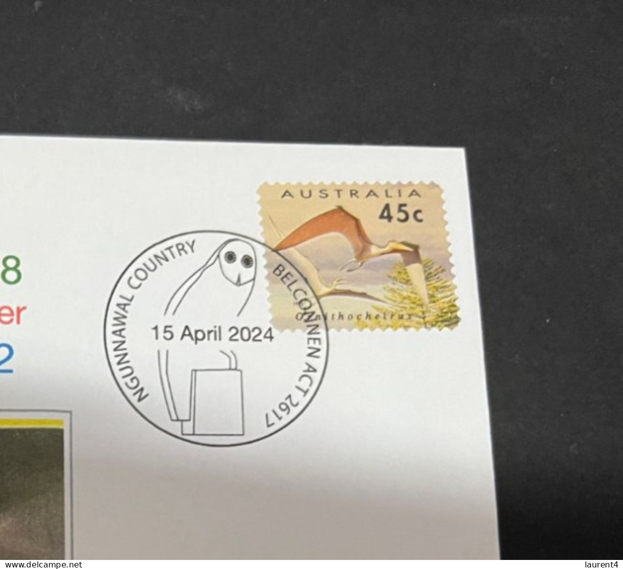 17-5-2024 (5 Z 23) Australian Flying Dinosaur Stamp (Dinosaur & Fantasy Glades) + Extra Empty Dino Stamp Book! - Préhistoriques