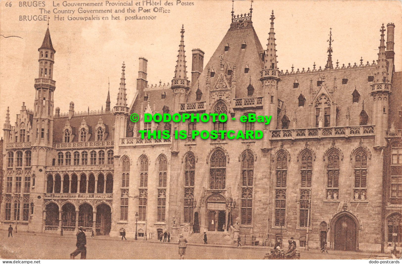 R500446 Bruges. The Country Government And The Post Office. L. De Ghelder. 1928 - Monde