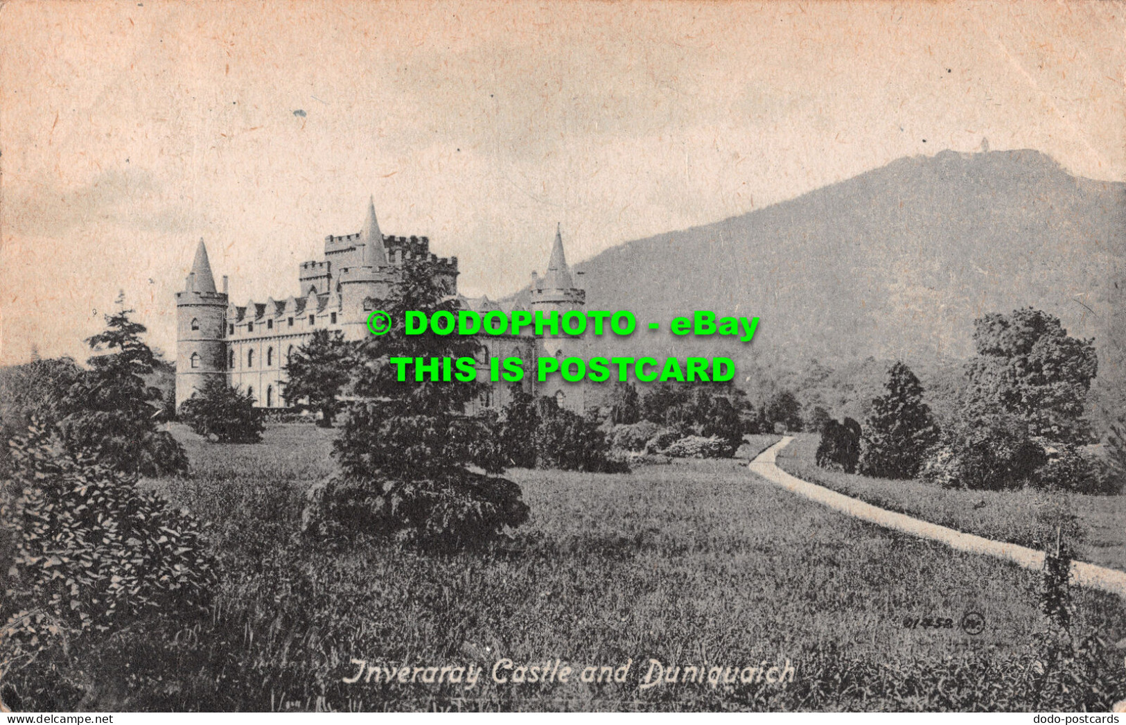 R500313 Inveraray Castle And Duniquaich. Valentines Series. 1936 - Monde
