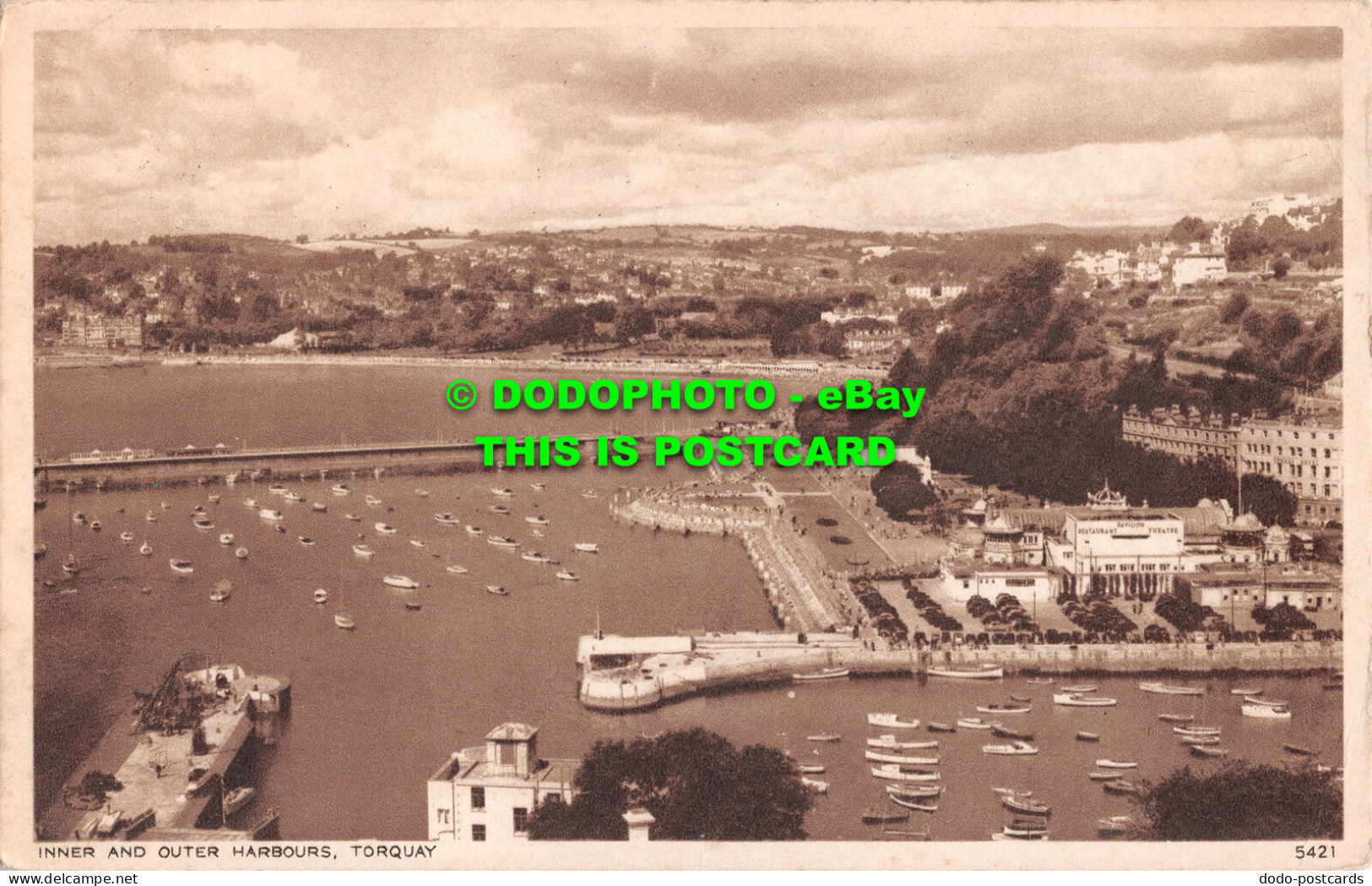 R500321 Torquay. Inner And Outer Harbours. Photo Precision. English Series - Monde