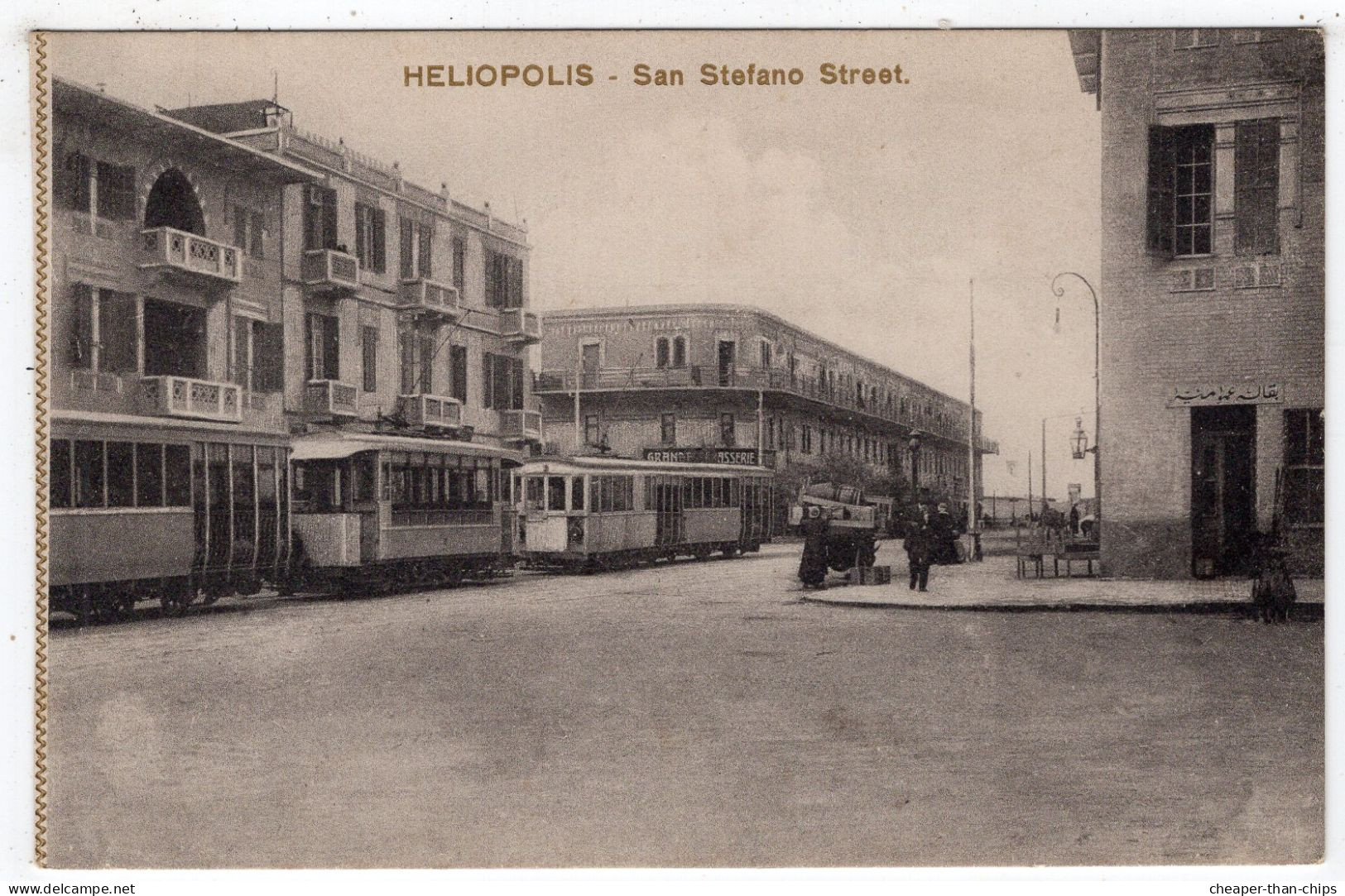 HELIOPOLIS - San Stefano Street - Cairo Postcard Trust -Serie 601 - Trams - Kairo