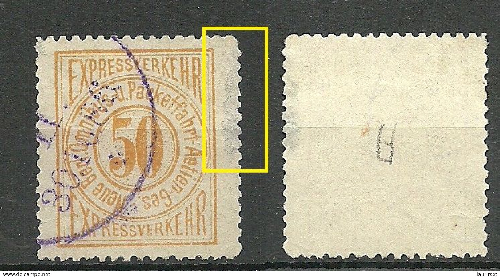 Deutschland Germany Ca 1885 Berlin Local Post Stadtpost Neue Berliner Omnibus U Packetfahrt-Acktien-Gesellschaft NB! - Private & Lokale Post