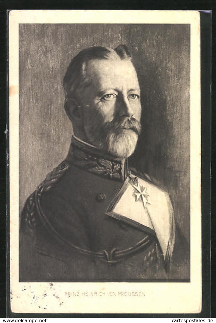 AK Prinz Heinrich Von Preussen In Uniform  - Familles Royales