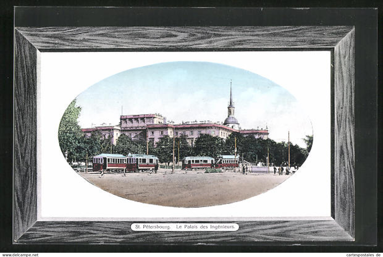 AK St. Petersbourg, Le Palais Des Ingénieurs, Strassenbahn  - Russie