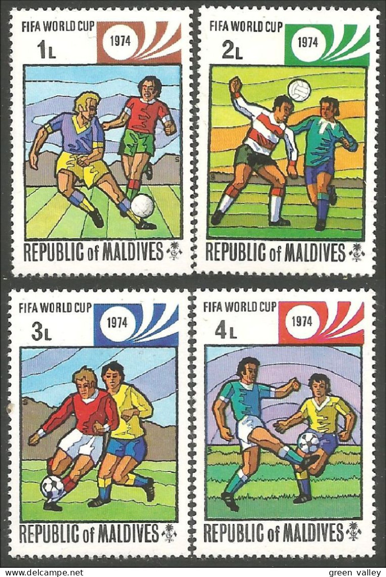 FB-30 Maldives Munich 1974 Football Soccer MNH ** Neuf SC - 1974 – Allemagne Fédérale