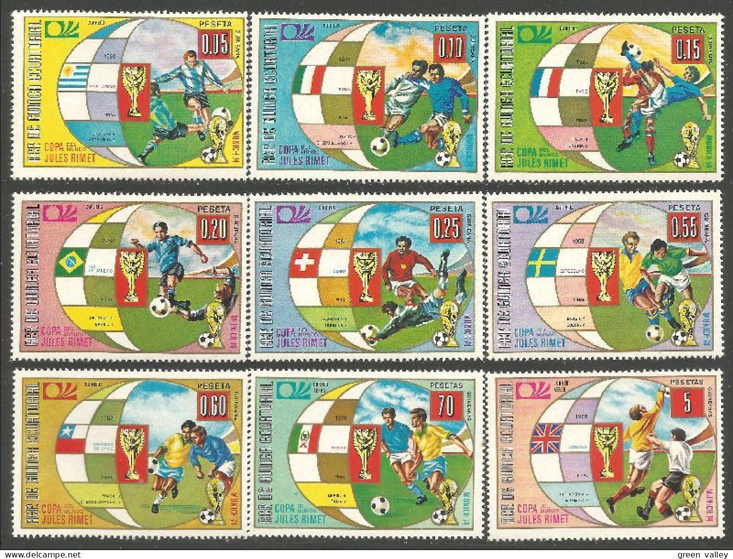 FB-27b Guinée Equatoriale Munich 1974 Football Soccer MNH ** Neuf SC - Unused Stamps