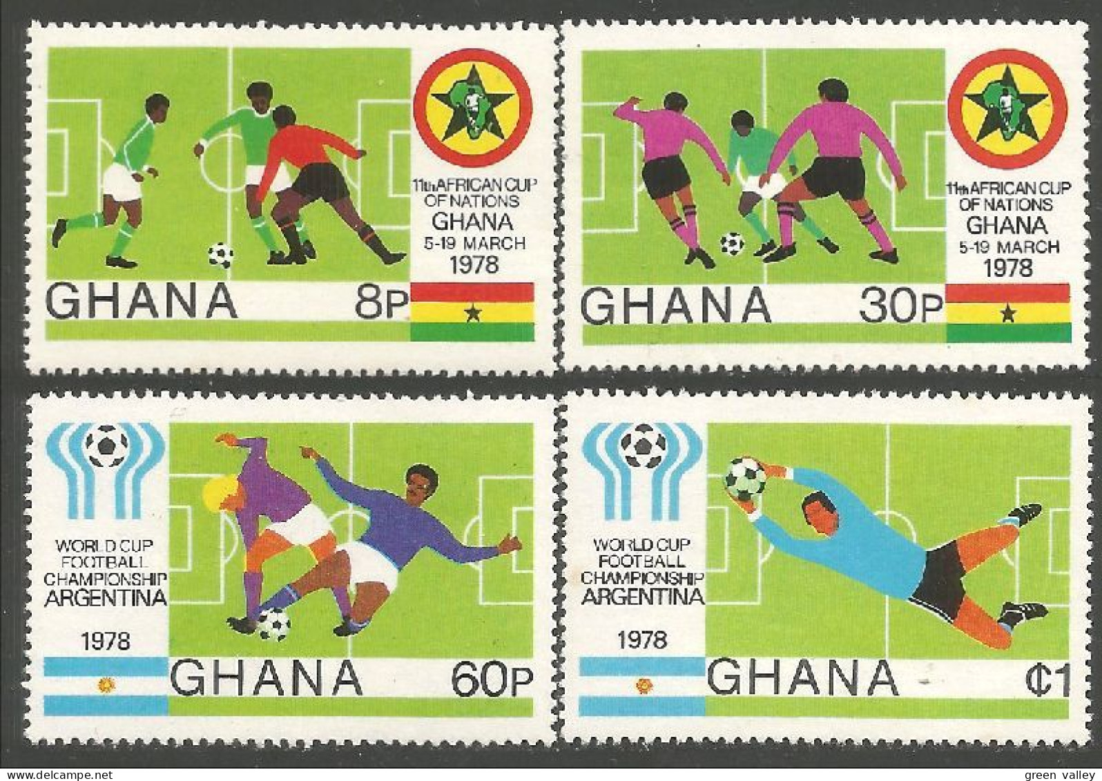 FB-26 Ghana 1978 Argentina African Cup Football Soccer MNH ** Neuf SC - Autres & Non Classés