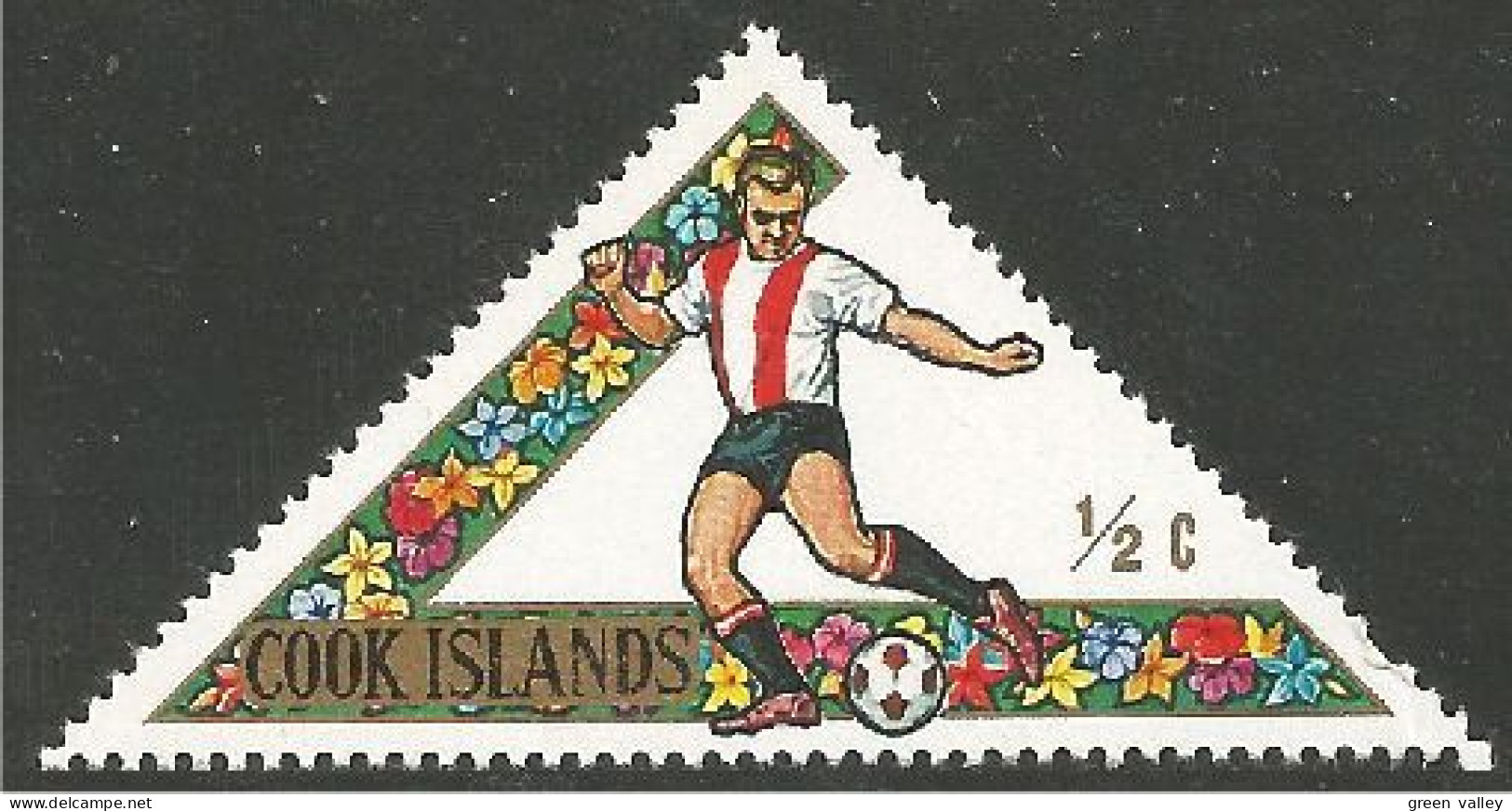 FB-7 Cook Islands Triangle Football Soccer MNH ** Neuf SC - Autres & Non Classés