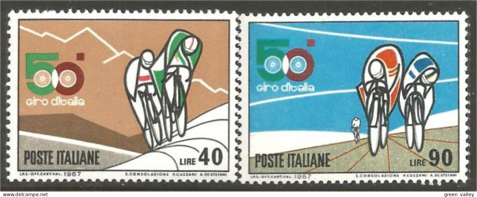 SPCY-5 Italia 1967 Bicyclette Bicycle Cyclisme Fahrraden Wielersport Ciclismo MNH ** Neuf SC;CY0005C18 - Ciclismo