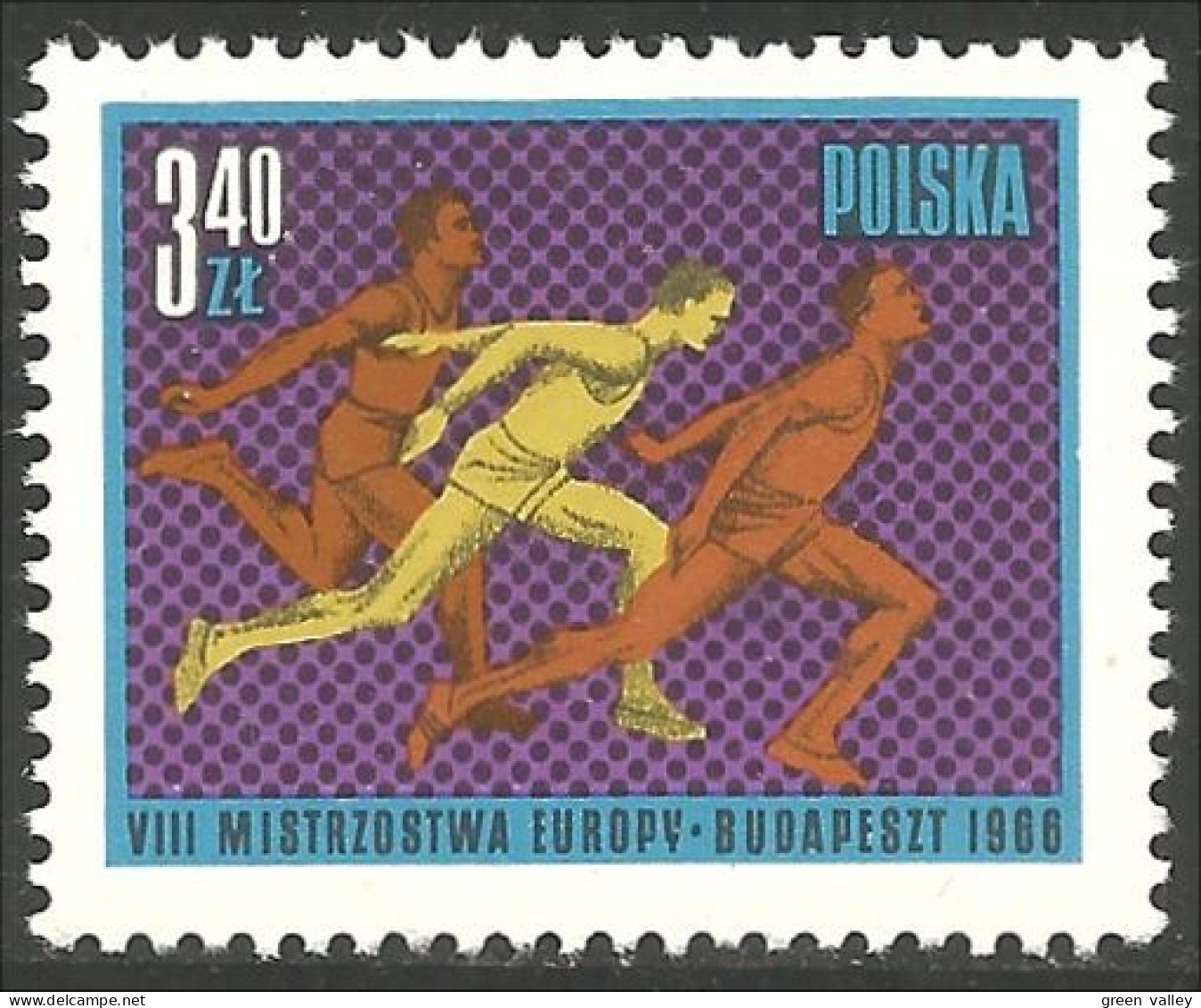 SPAT-24 Pologne Athletisme Running Course Coureur MNH ** Neuf SC - Athlétisme