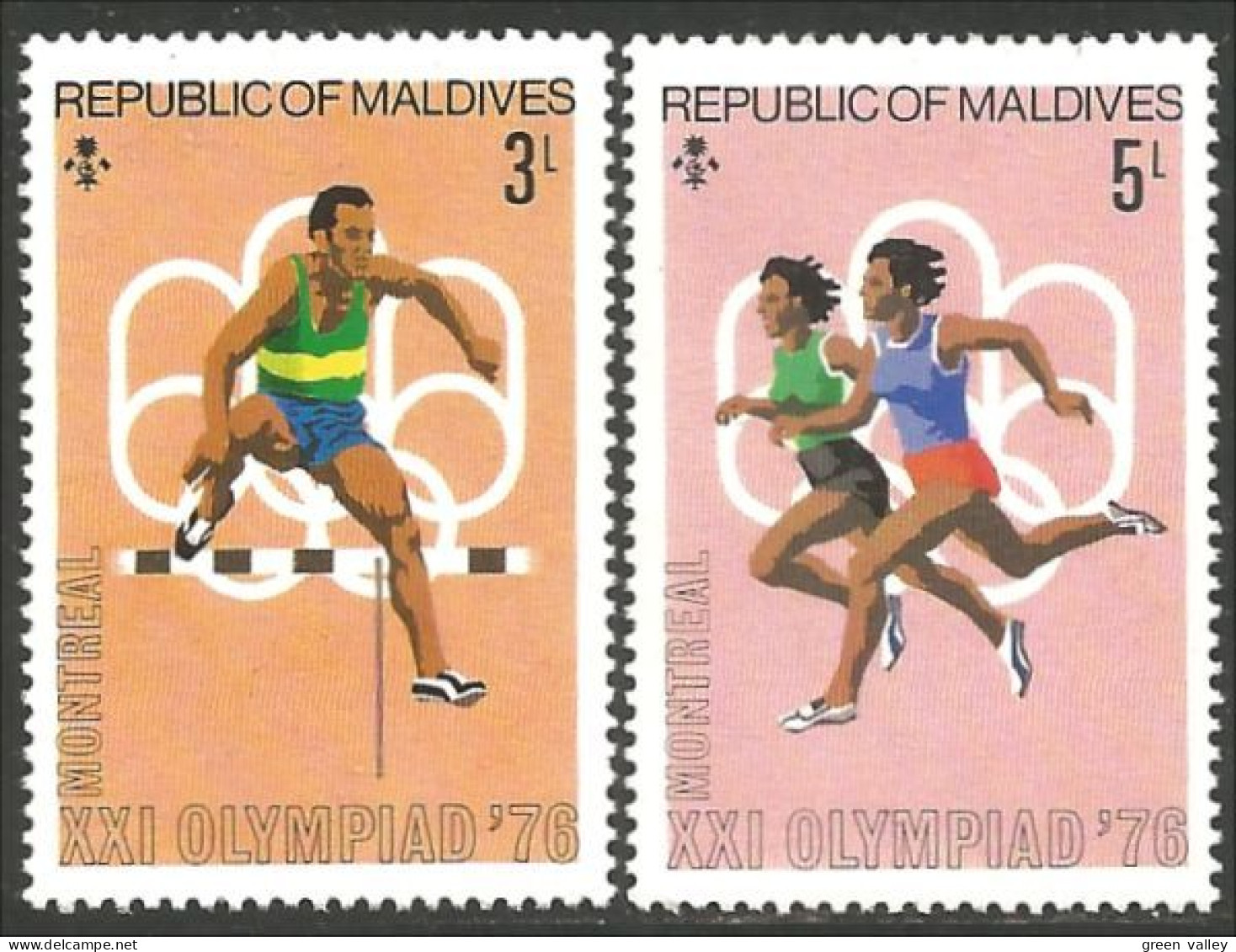 SPAT-17 Maldives Athletisme Running Course Coureur Haies Hurdles MNH ** Neuf SC - Athletics