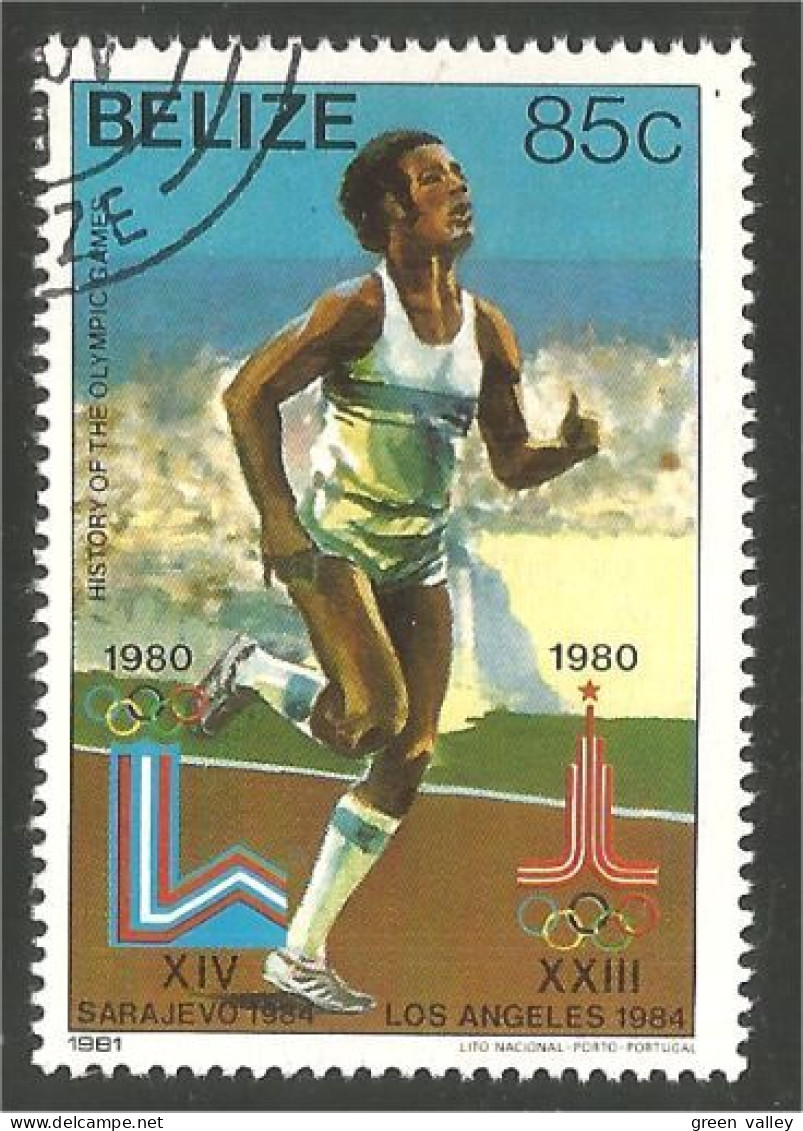 SPAT-1 Belize Athletisme Running Course Coureur Moscou 1980 - Athlétisme