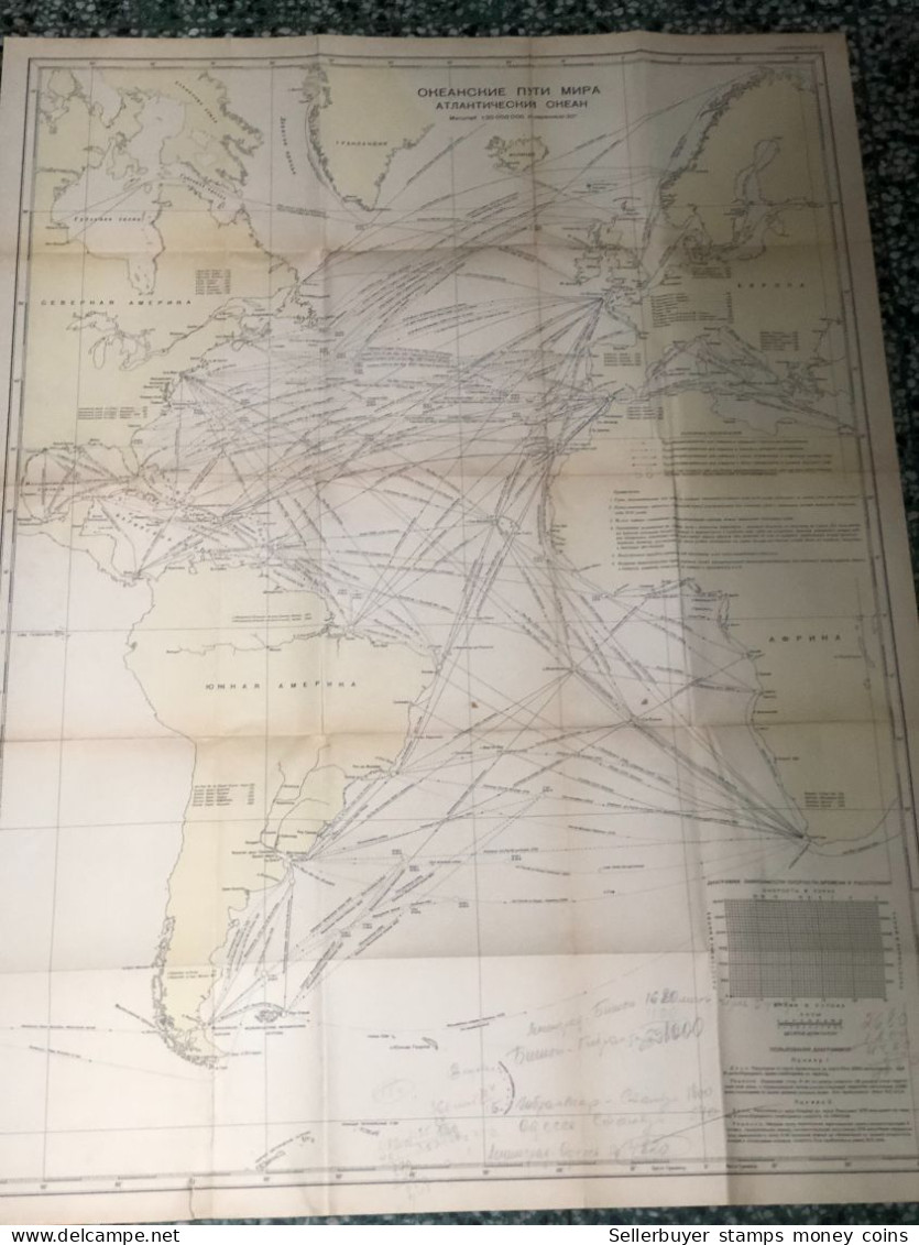 World Maps Old-rusia Lien Bang Nga Before 1975-1 Pcs Ba - Topographical Maps