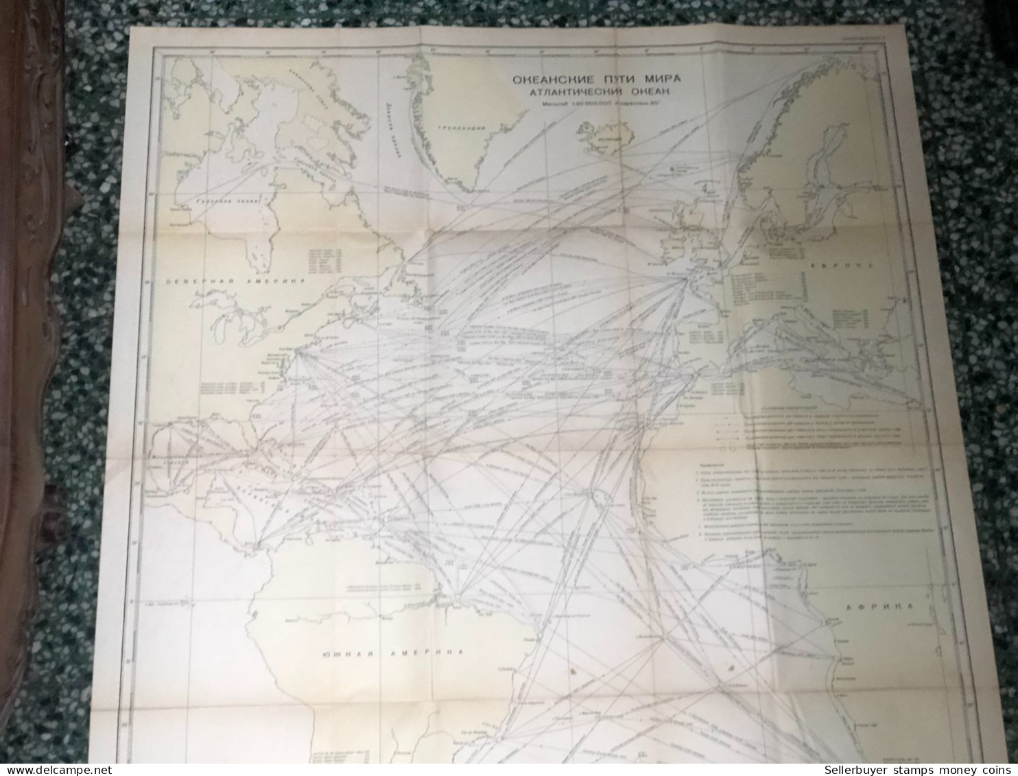 World Maps Old-rusia Lien Bang Nga Before 1975-1 Pcs Ba - Topographische Kaarten